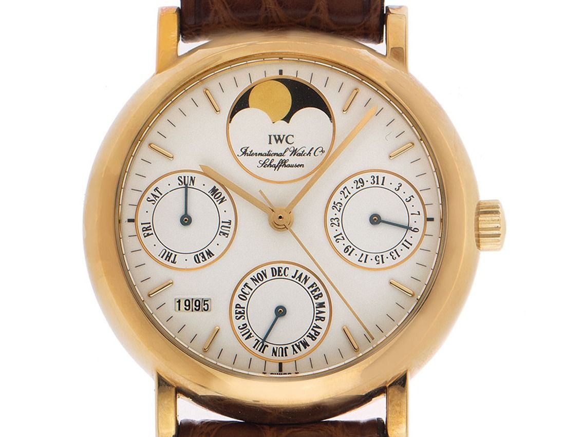 IWC Portofino Perpetual Calender Ref.IW3541 1993 Full Set sehr gut Vintage