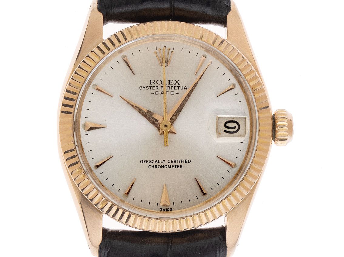 Rolex Oyster Perpetual Date Ref.6627 1962 Box&Beschreibung sehr gut Vintage