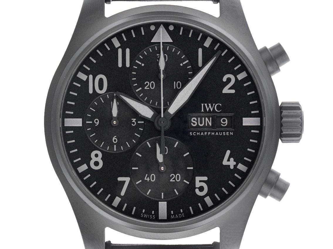 IWC Pilot’s Watch Chronograph 41 TOP GUN Ceratanium® Ref.IW388106 2024 Full Set Ungetragen