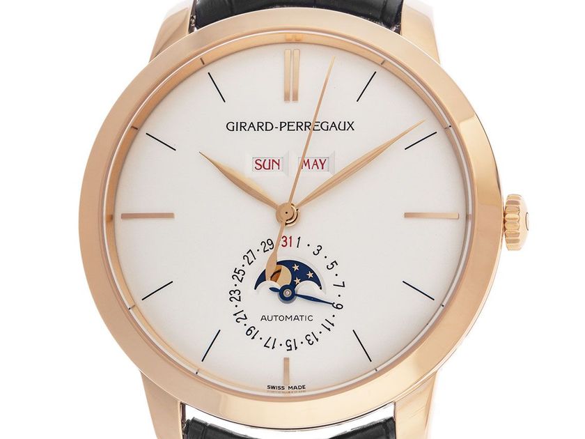 Girard Perregaux 1966 Mondphase Ref.49535-52-151-BK6A 2019 Full Set wie Neu Vintage
