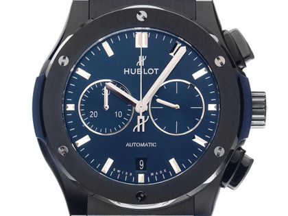 Hublot Classic Fusion Ceramic Blue Ref.541.CM.7170.RX 2025 Full Set Ungetragen