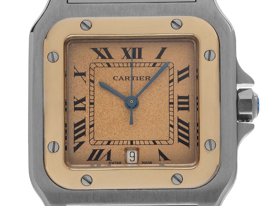 Cartier Santos Galbee GM Ref.187901 1999 original Box sehr gut Vintage 