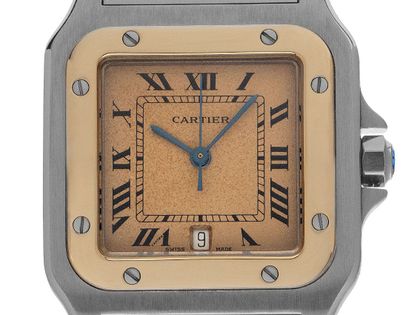 Cartier Santos Galbee GM Ref.187901 1999 original Box sehr gut Vintage