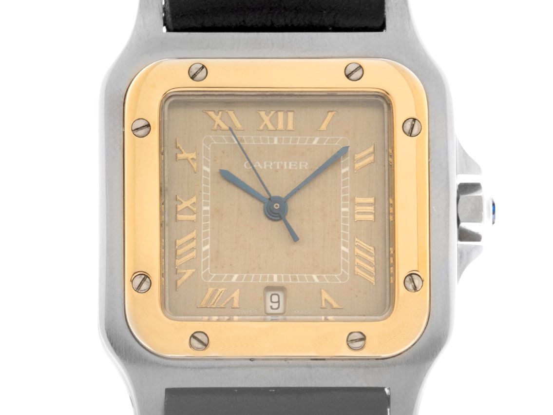 Cartier Santos Galbee GM Ref.187901 1995 Box&Beschreibung sehr gut Vintage 