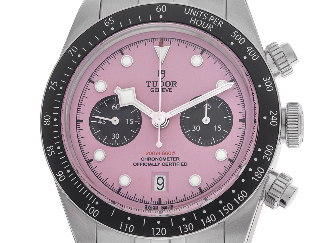 Tudor Black Bay Chrono Miami Pink Ref.M79360N-0019 2025 Full Set Ungetragen