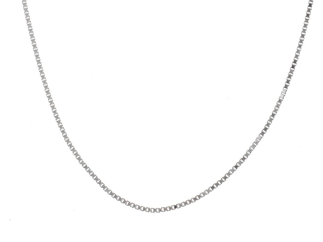 Halskette Venezianerkette 14kt Weißgold 3,2g 400mm