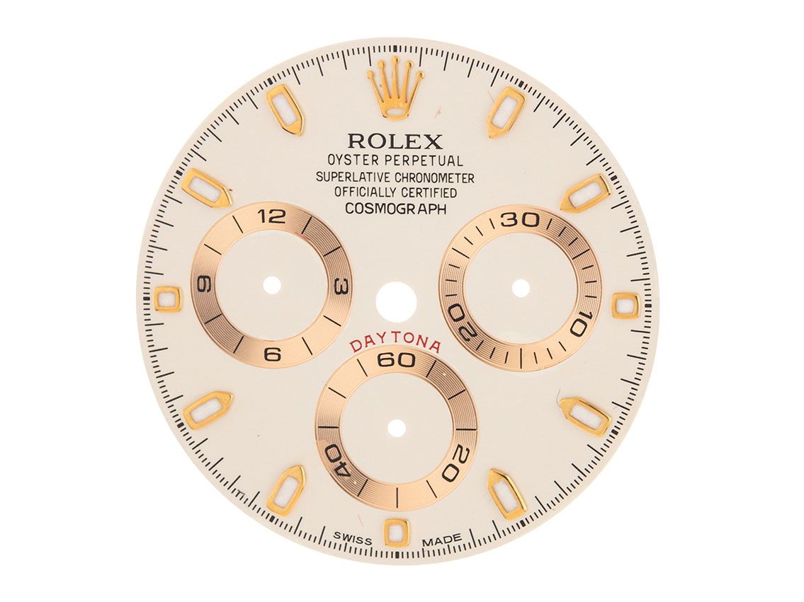 Rolex Zubehör - Zifferblatt Daytona White Gold 40mm Vintage