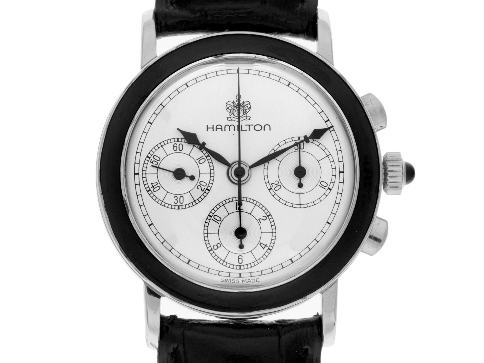 Hamilton Piping Rock Chronograph Ref.1239 1988 Box&Beschreibung sehr gut Vintage