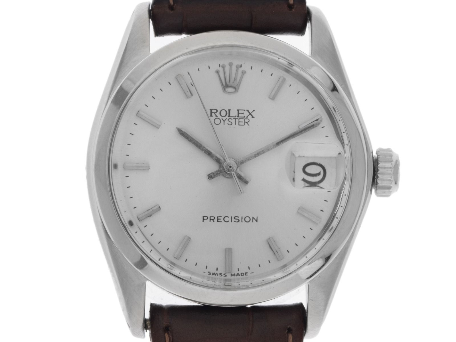 Rolex Oysterdate Precision open 6/9 Ref.6466 Bj.1973 original Box sehr gut Vintage 