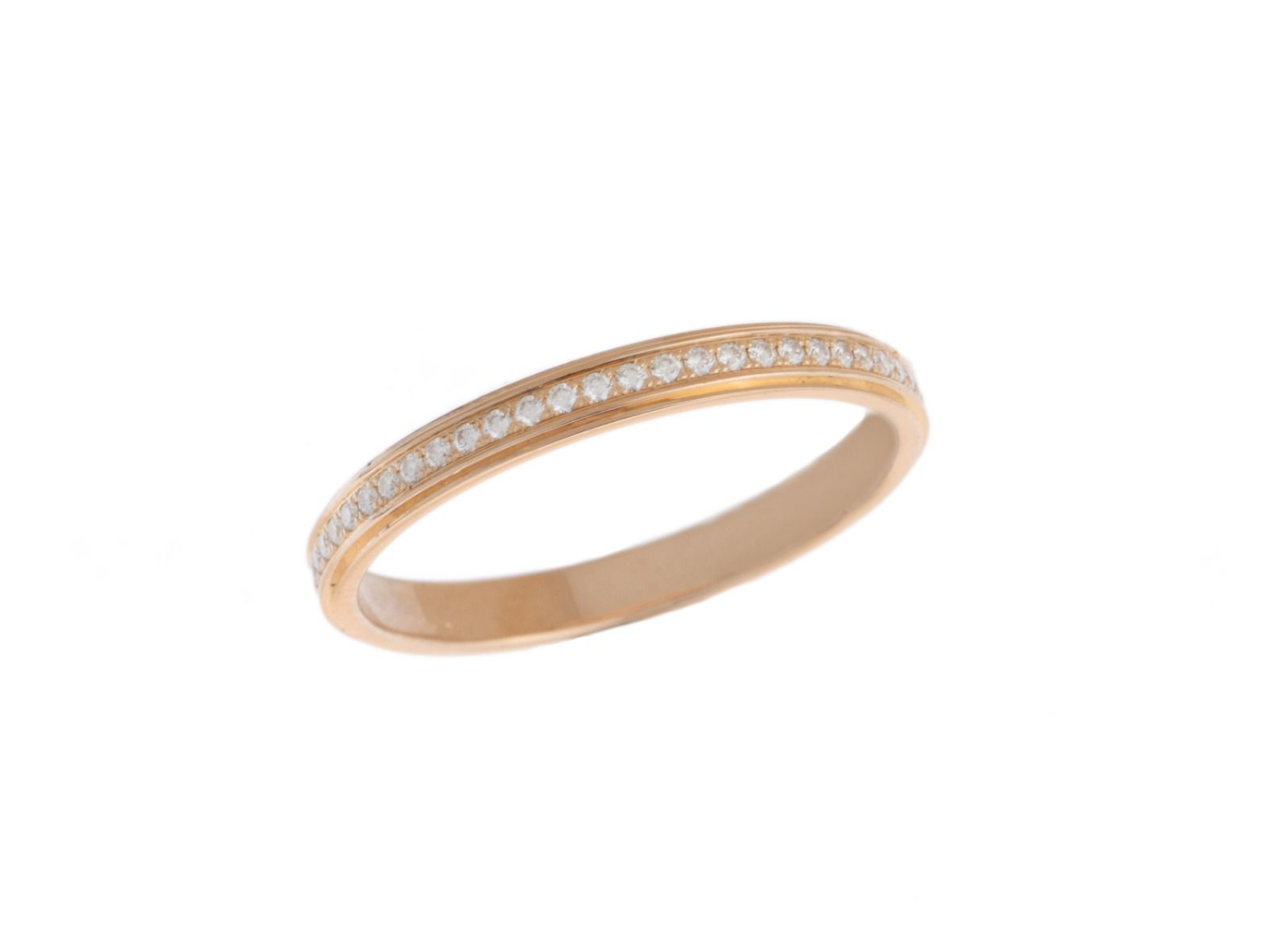 Cartier Ring Rosé Memory 18kt Roségold 1,7g Diamanten 0,15ct mit Box und Zertifikat