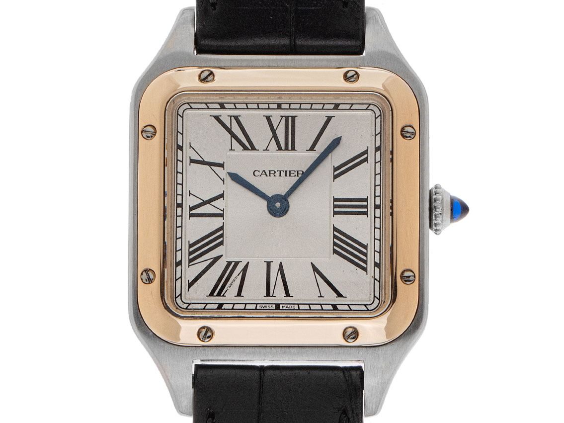 Cartier Santos Dumont PM kleines Modell Ref.4242 2020 Box&Beschreibung wie Neu