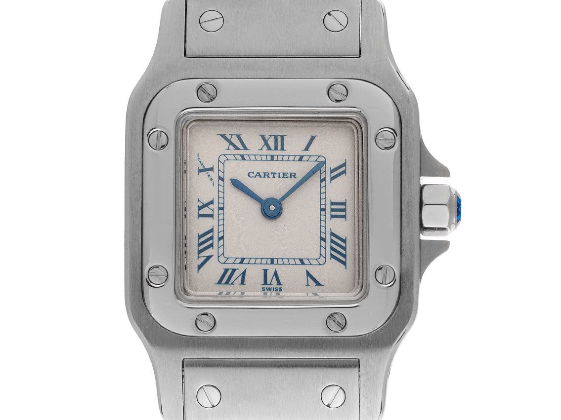 Cartier Santos Galbee Lady PM Ref.1565 2004 Box&Beschreibung sehr gut Vintage 