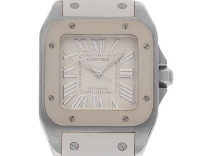 Cartier Santos 100 Ivory Ref.2878 2007 Full Set wie Neu Vintage