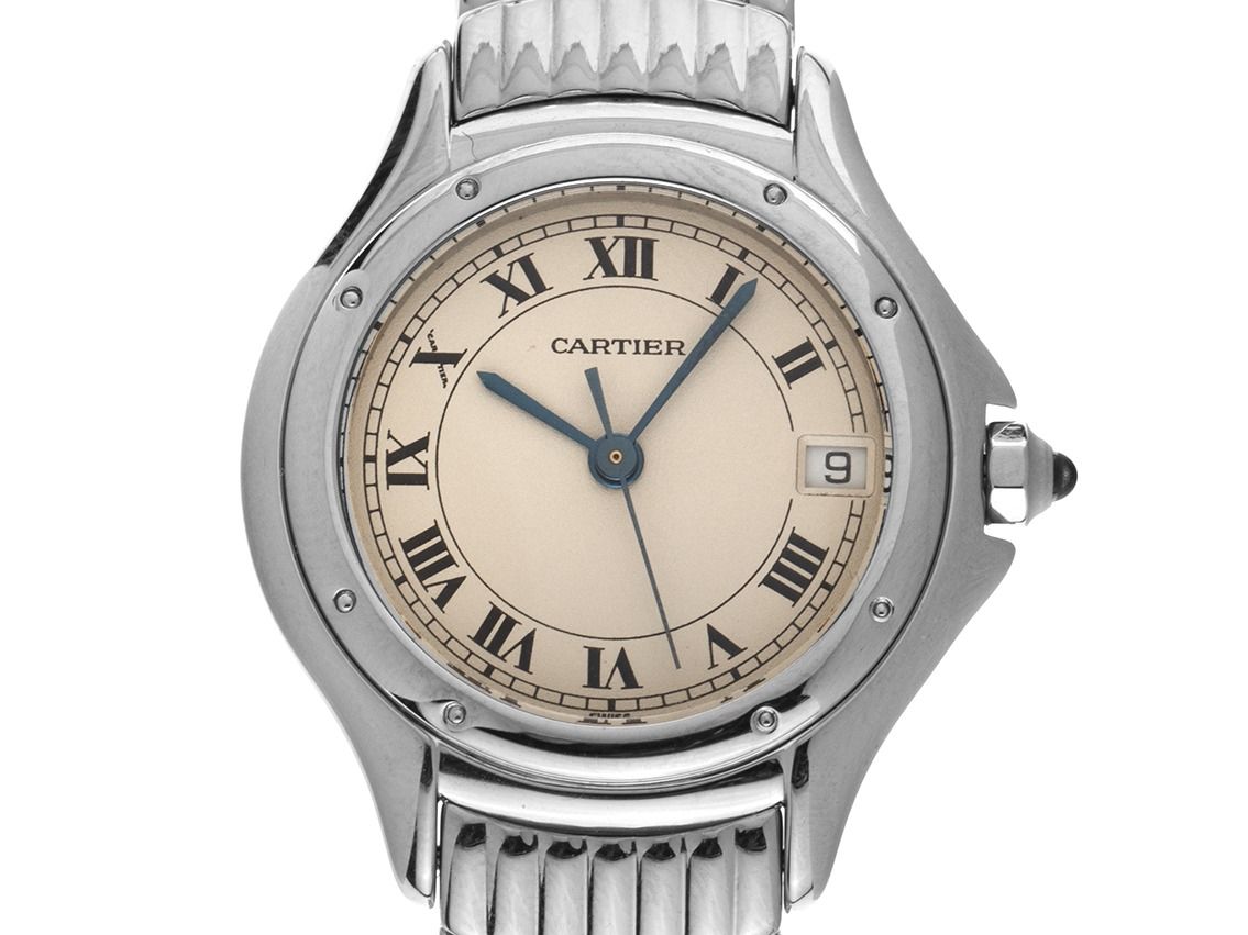 Cartier Cougar Ref.1215.1 1992 Box&Beschreibung sehr gut Vintage