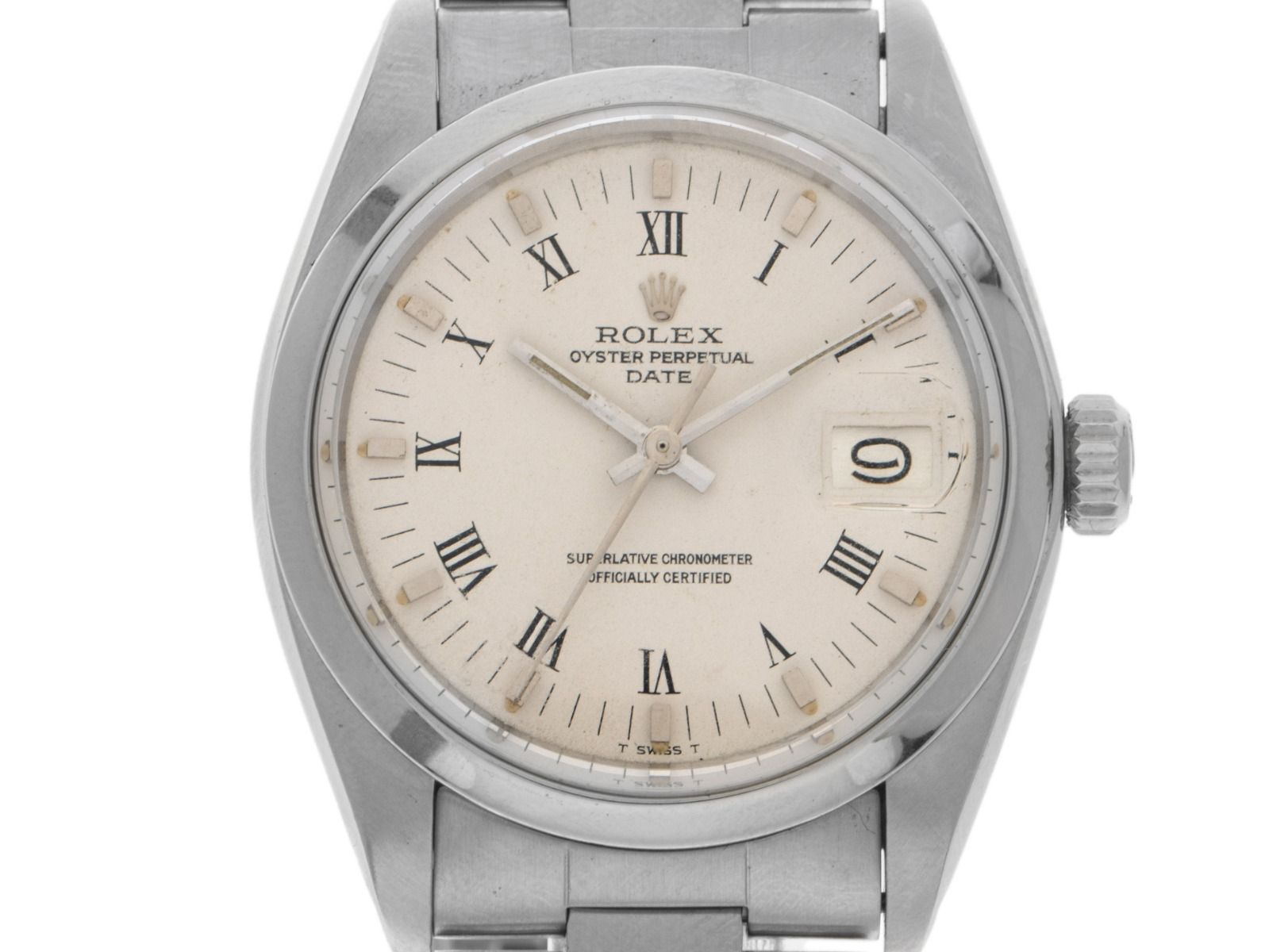 Rolex Oyster Perpetual Date open 6/9 Ref.1500 1980 Full Set sehr gut Vintage