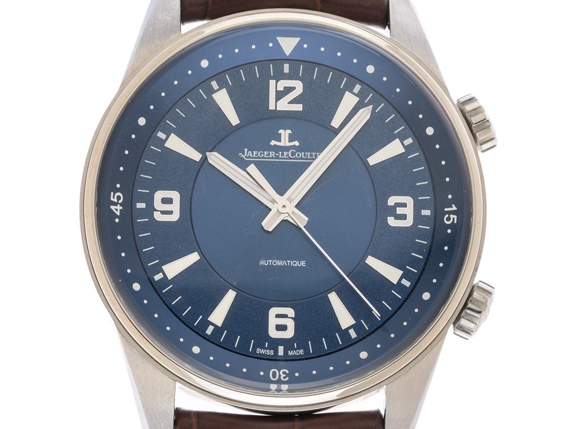 Jaeger-leCoultre Polaris Krokoleder Faltschließe - Edelstahl