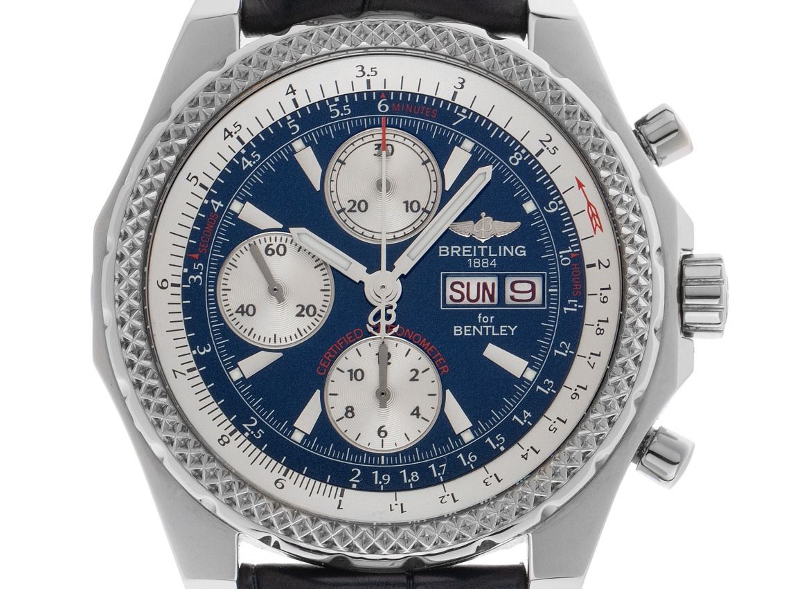 Breitling for Bentley GT Chronograph Day-Date Ref.A13362 2010 original Box sehr gut Vintage