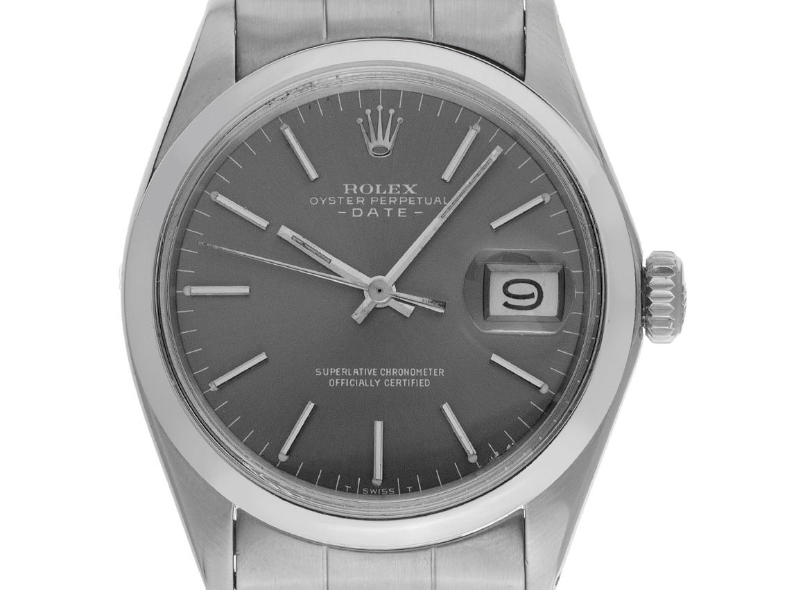 Rolex Oyster Perpetual Date open 6/9 Ref.1500 1970 original Box sehr gut Vintage