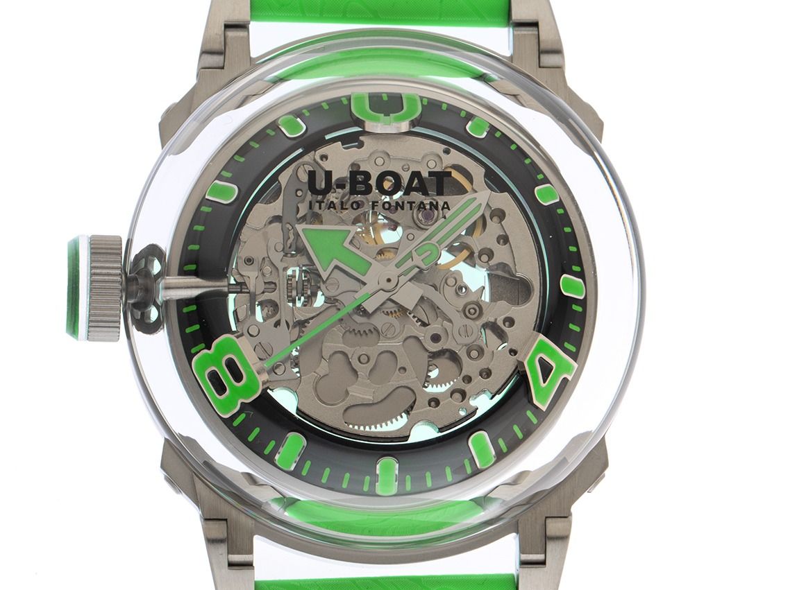 U-Boat U-65 AUTOMATIC 44mm SS GREEN Ref.3344 Full Set Neu 
