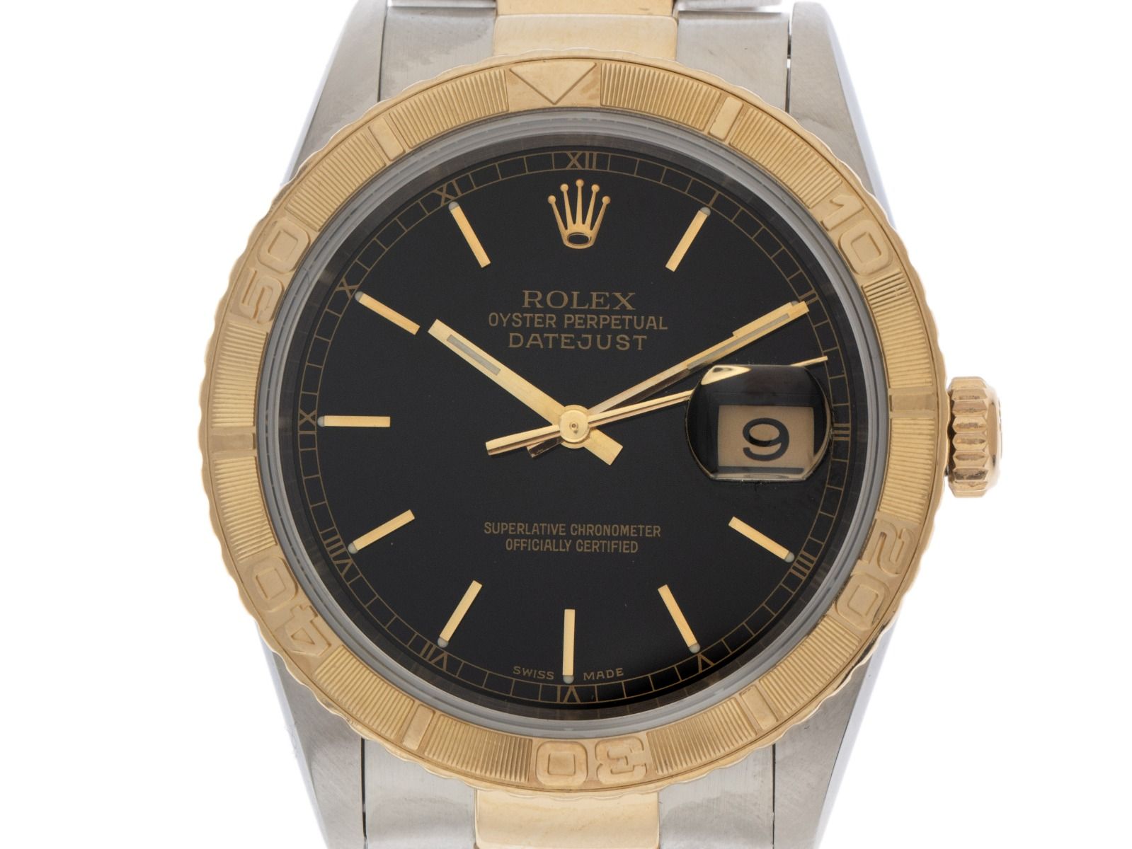 Rolex Datejust Turn-O-Graph Ref.16263 2002 Full Set sehr gut Vintage