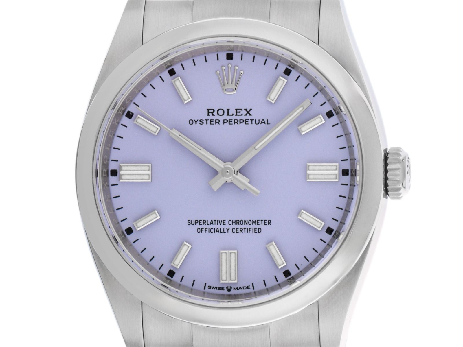Rolex Oyster Perpetual Lavendel Ref.126000 2025 Full Set Ungetragen 