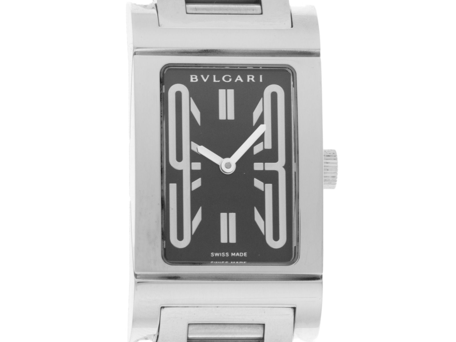 Bulgari Rettangolo Ref.RT39SSD 2001 original Box wie Neu Vintage