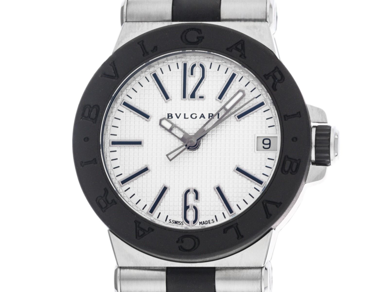 Bulgari Diagono Ref.DG29SV 2000 original Box wie Neu Vintage 