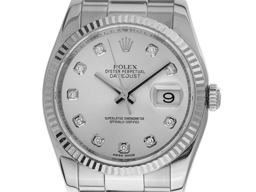 Rolex Datejust Diamanten Ref.116234 Bj.2011 Box&Beschreibung sehr gut Vintage