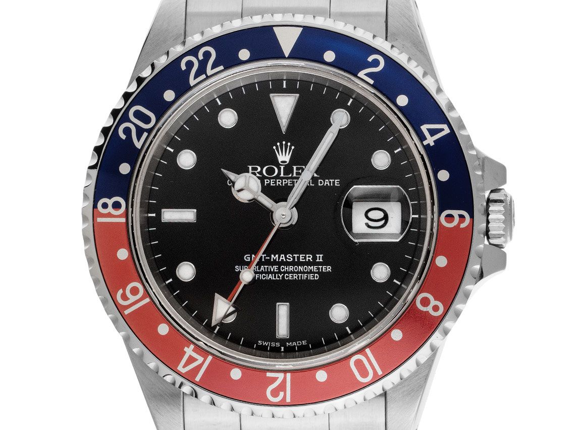Rolex GMT Master II Pepsi Ref.16710 Bj.1998 Box&Beschreibung sehr gut Vintage