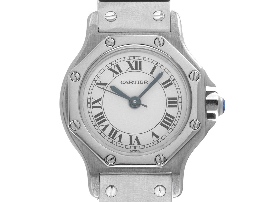 Cartier Santos Octagon PM kleines Modell Ref.187903 1992 Full Set sehr gut Vintage