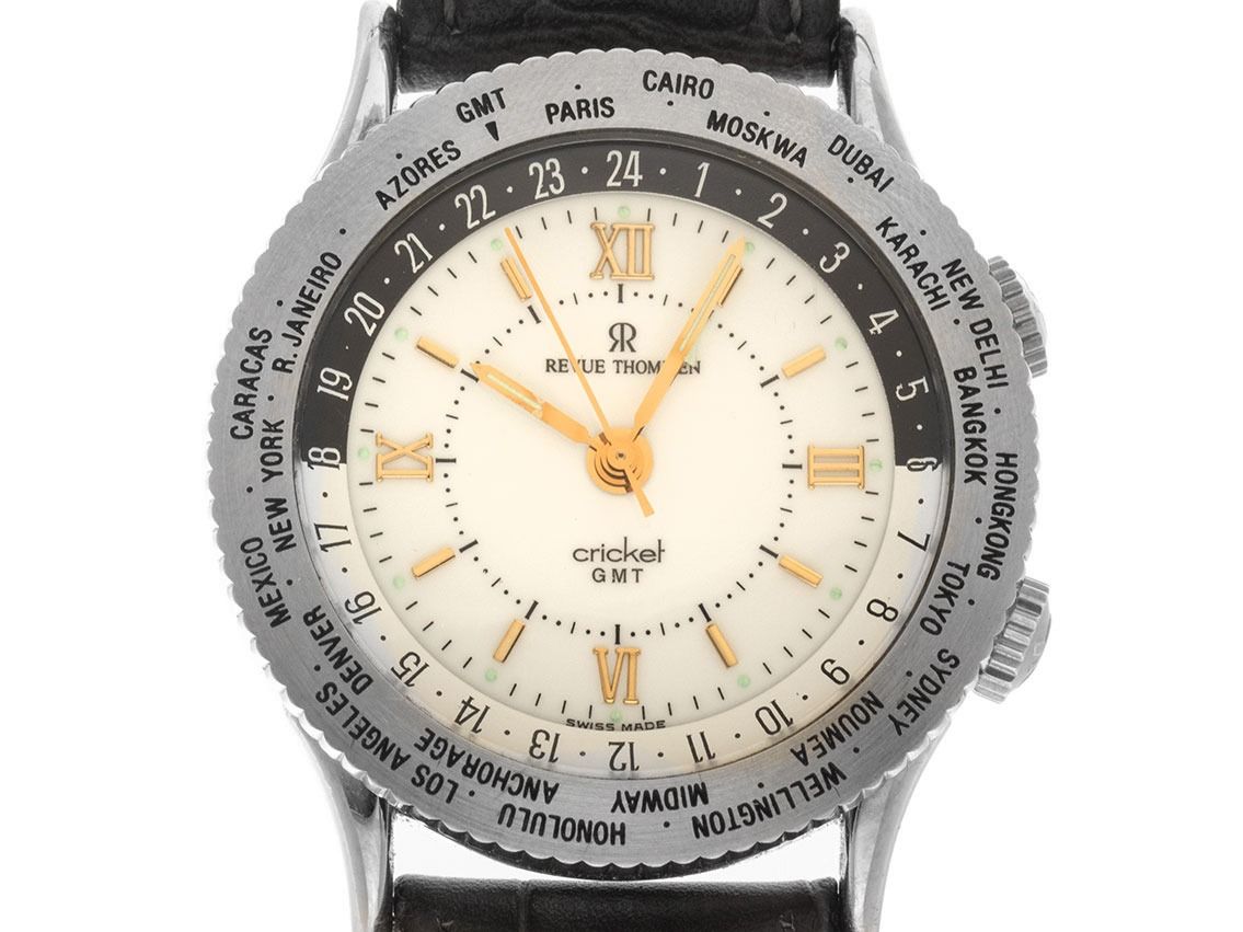 Revue Thommen Cricket GMT 1996 Full Set sehr gut Vintage