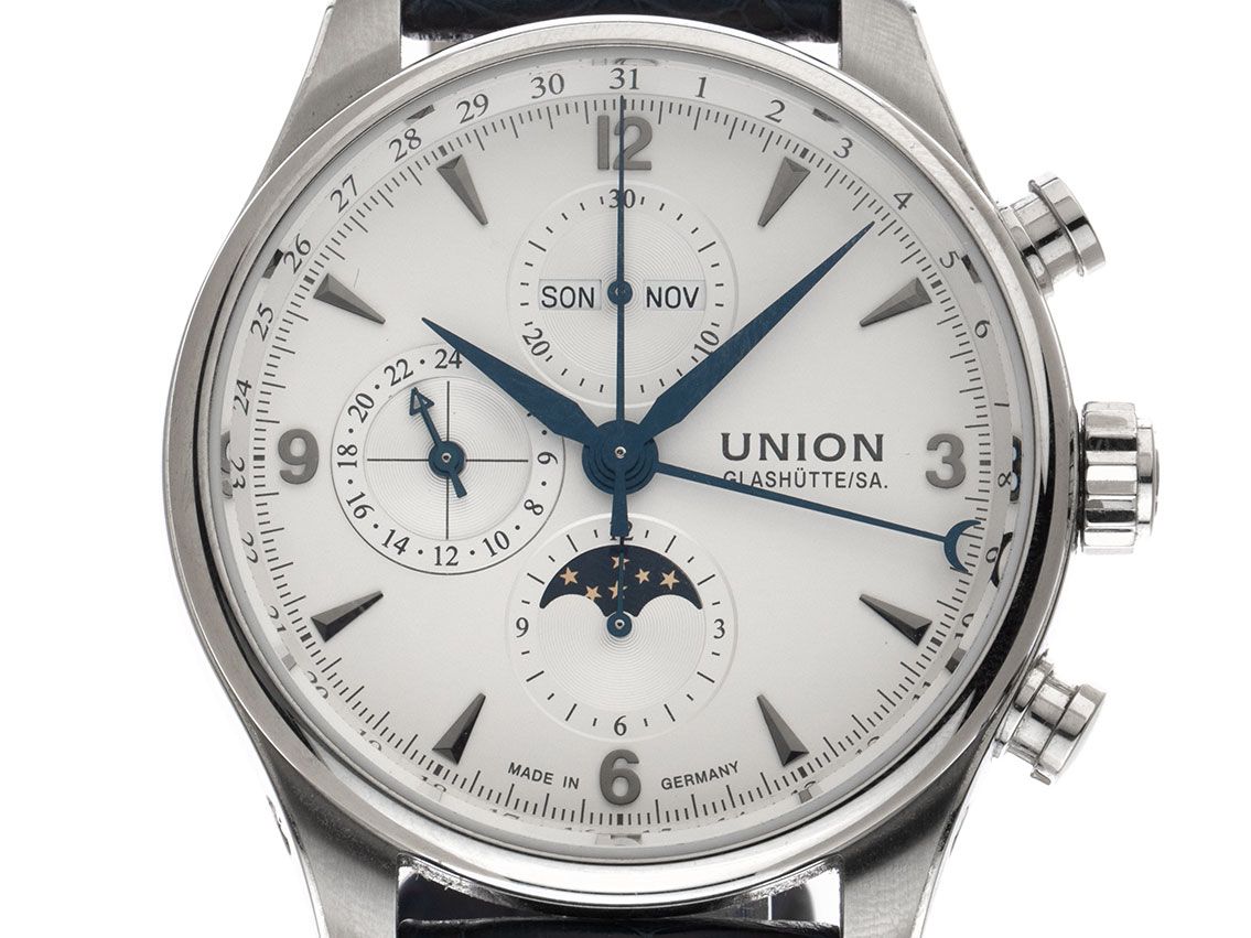 Union Glashütte Belisar Chronograph Ref.D009425A 2021 Full Set wie Neu Vintage