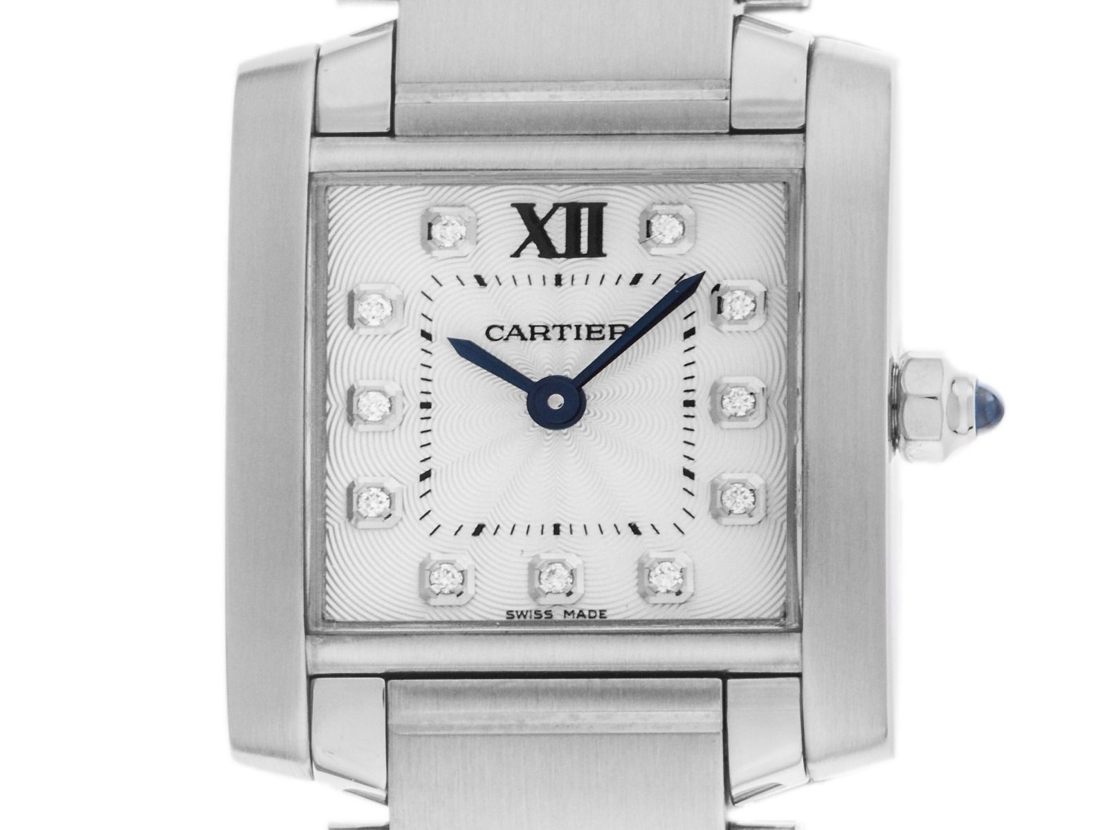 Cartier Tank Francaise MM Medium Modell Ref.3217 2016 Box sehr gut Vintage