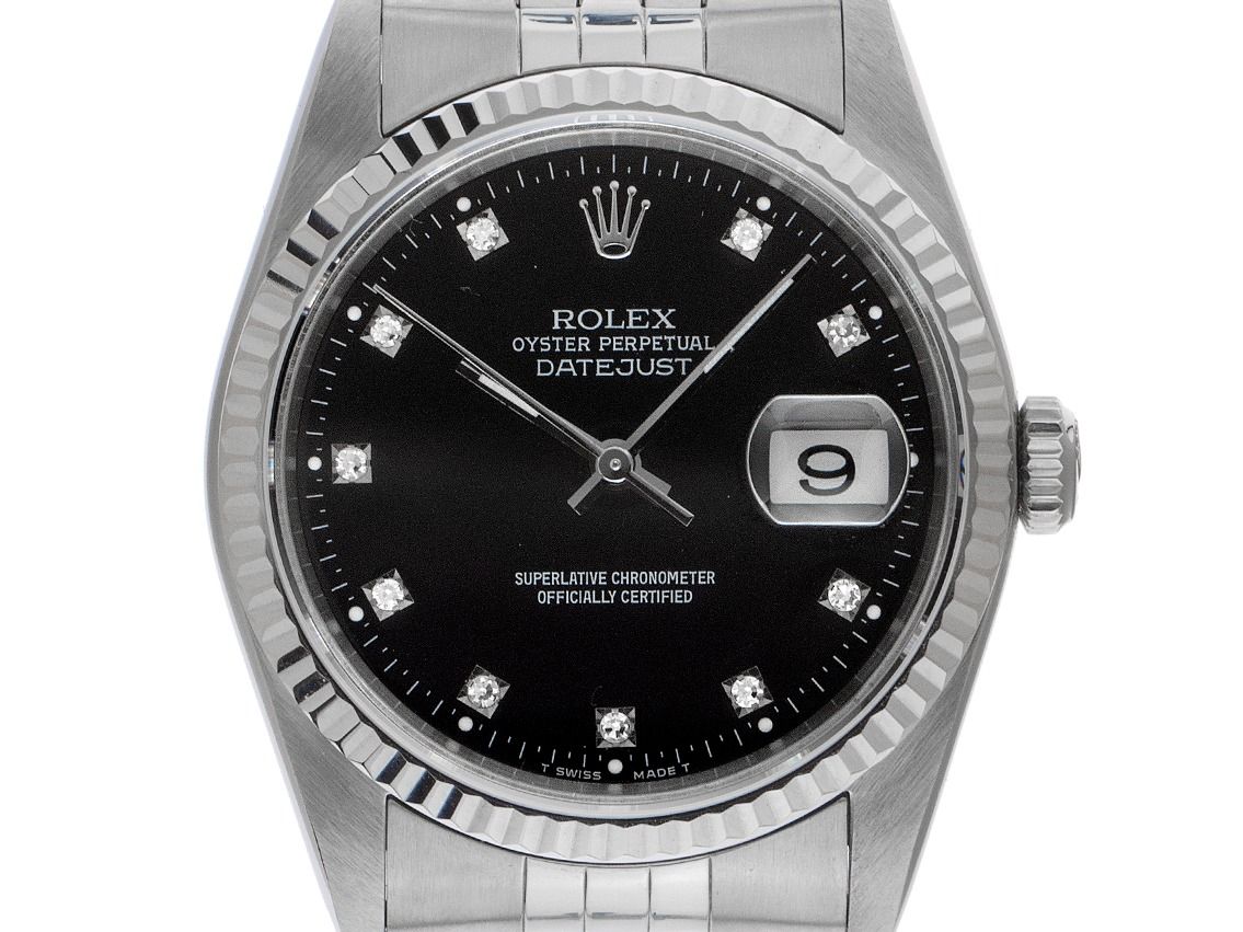 Rolex Datejust Diamanten Ref.16234 1987 Full Set sehr gut Vintage 