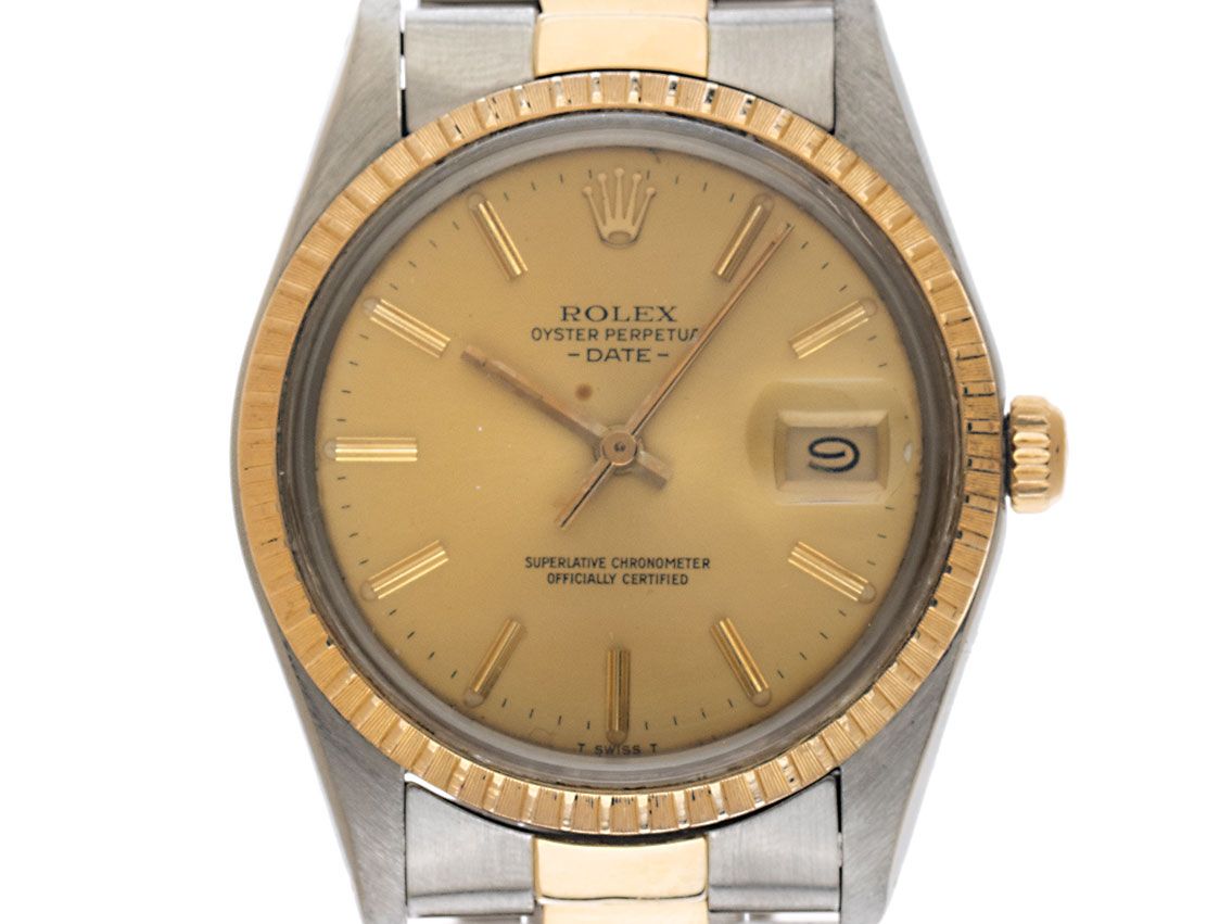 Rolex Oyster Perpetual Date open 6/9 Ref.15053 1984 Full Set sehr gut Vintage