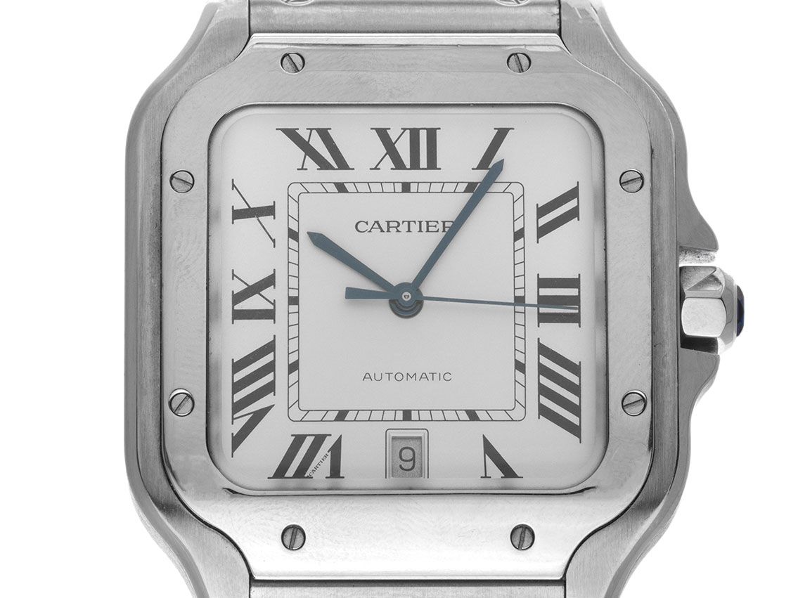 Cartier Santos De Cartier GM Großes Modell Ref.4072 2018 Full Set wie Neu Vintage