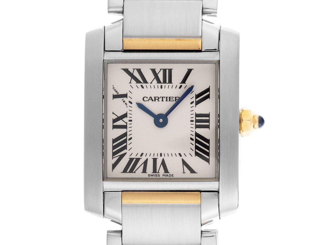 Cartier Tank Francaise PM kleines Modell Ref.2384 2003 original Box sehr gut Vintage