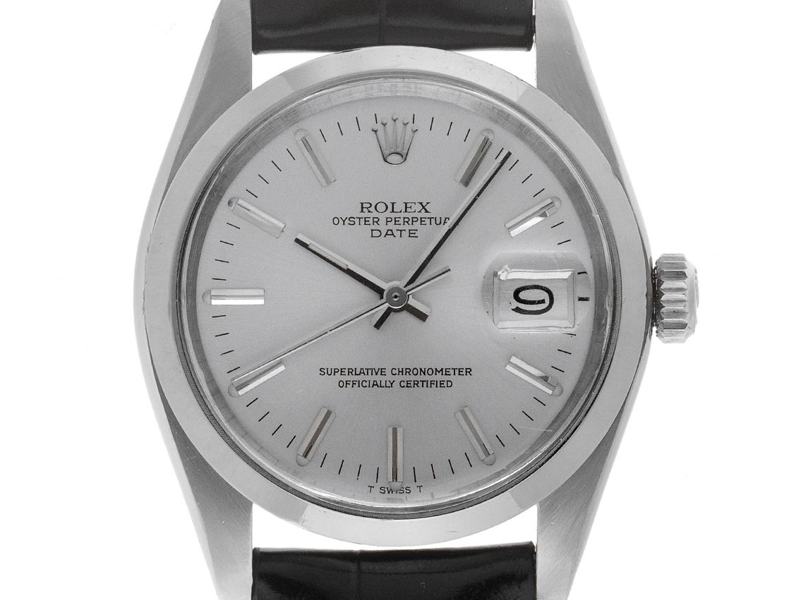 Rolex Oyster Perpetual Date Ref.1500 Bj.1980 original Box sehr guter Zustand Vintage