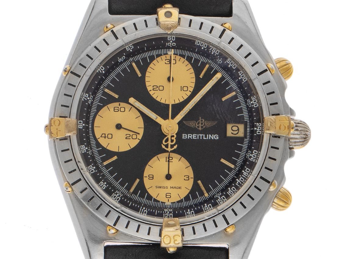 Breitling Chronomat Ref.B13047 1990 original Box sehr gut Vintage