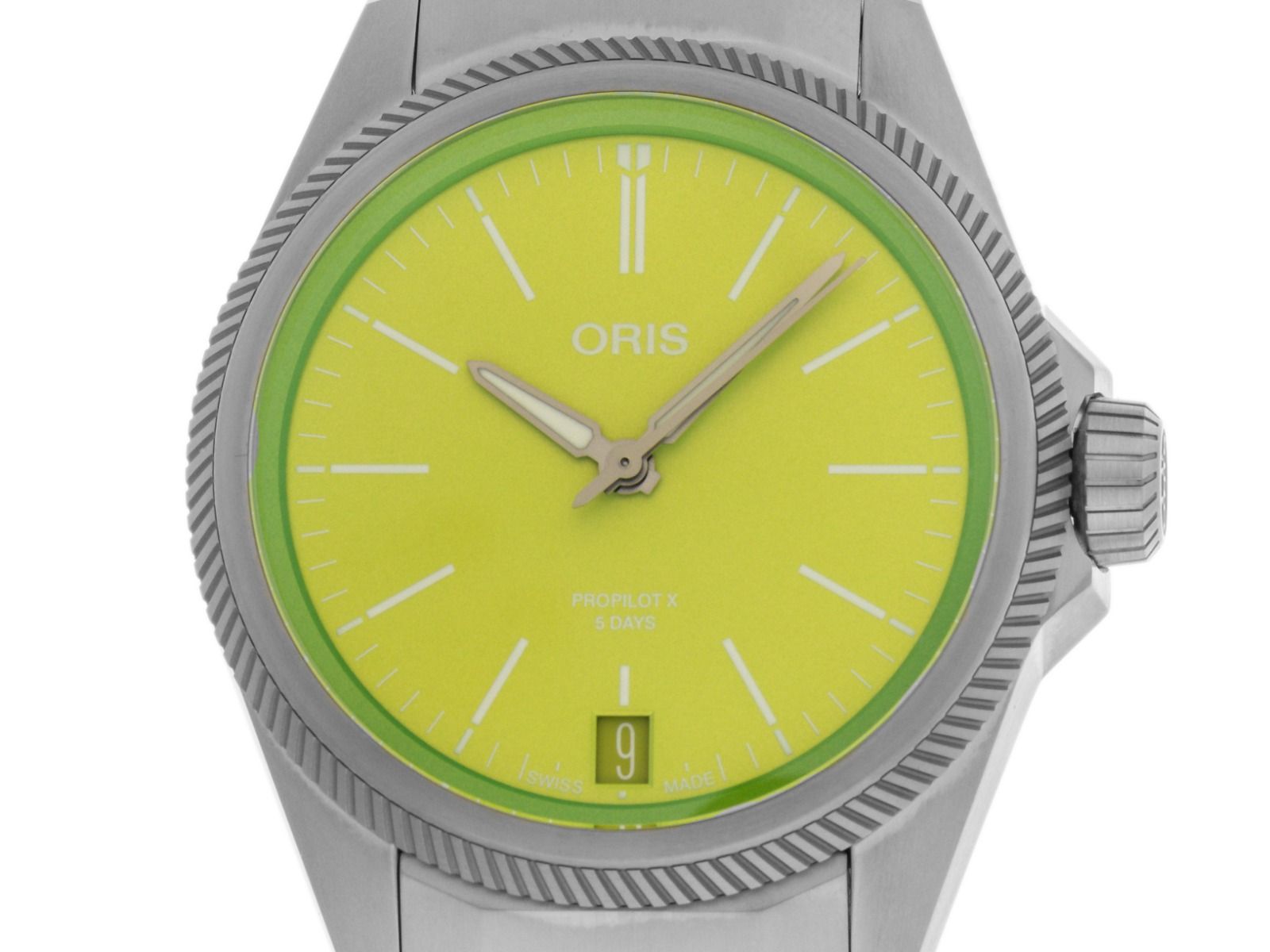 Oris ProPilot X Kermit Edition Ref.01 400 7778 7157-Set 2026 Full Set Ungetragen