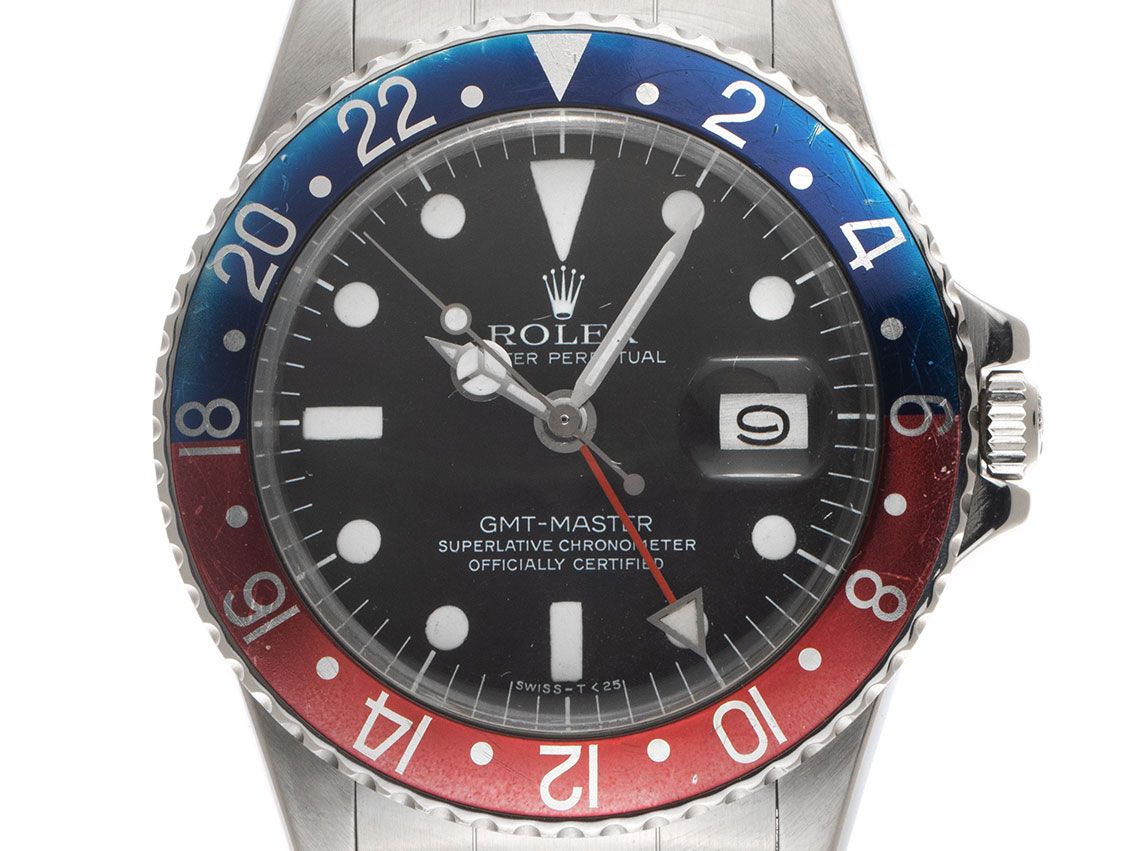 Rolex GMT Master Pepsi Ref.1675 1978 Box&Beschreibung sehr gut Vintage