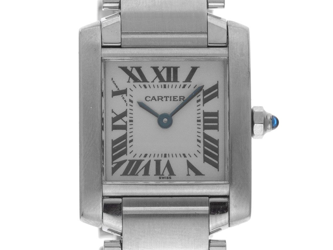 Cartier Tank Francaise PM kleines Modell Ref.2300 Bj.1998 Full Set sehr gut Vintage