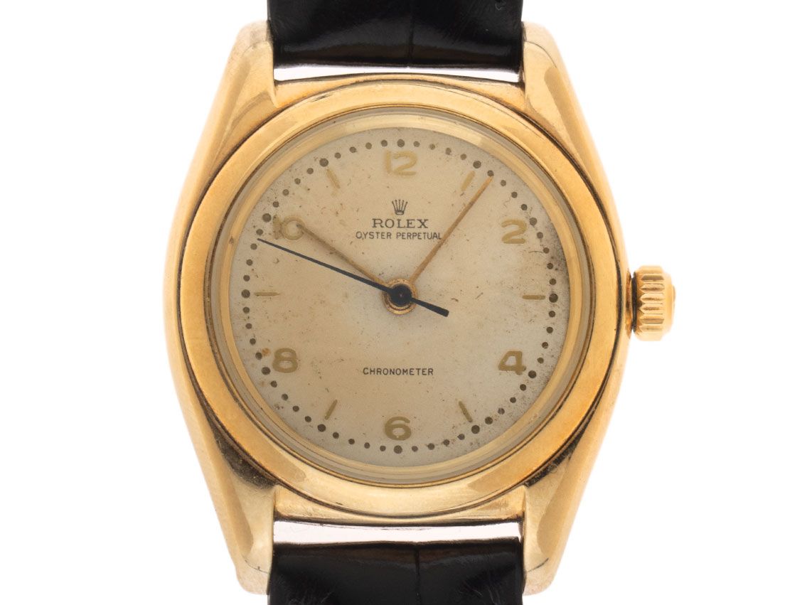 Rolex Oyster Perpetual Bubble Back Ref.3131 1946 original Box sehr gut Vintage