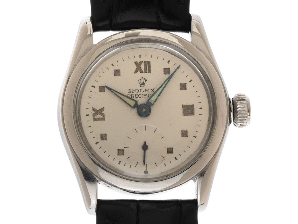 Rolex Precision Ovetto Bubbleback Ref.2280 1940 original Box Original Vintage Unpoliert