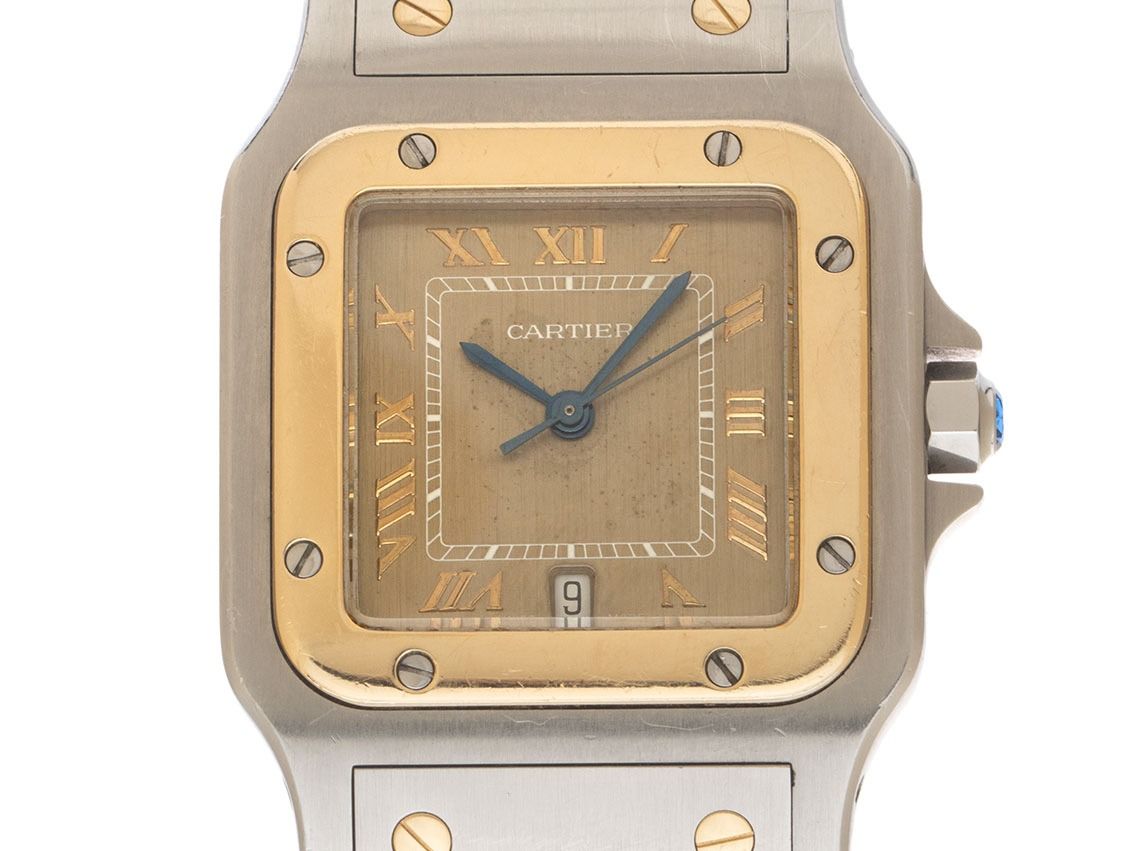 Cartier Santos Galbee GM großes Modell Ref.187901 Bj.1995 Box&Beschreibung sehr gut Vintage