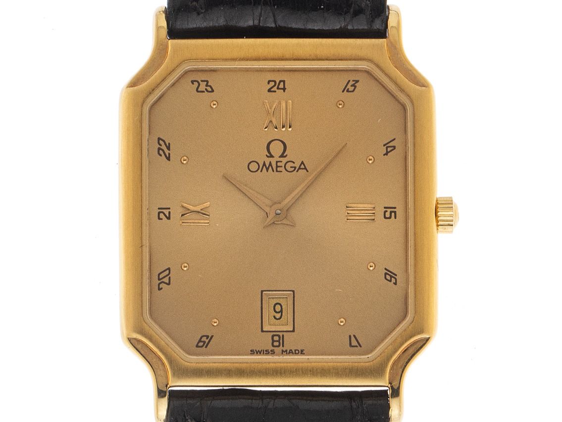 Omega De Ville Date Ref.196.980 Bj.1990 Full Set sehr gut Vintage 