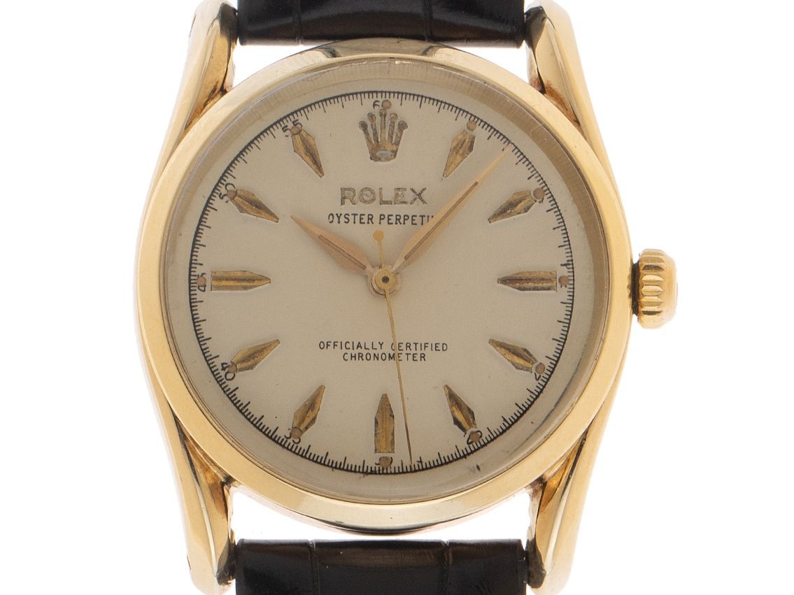 Rolex Oyster Perpetual Bombay Ref.6593 Bj.1959 original Box sehr gut Vintage