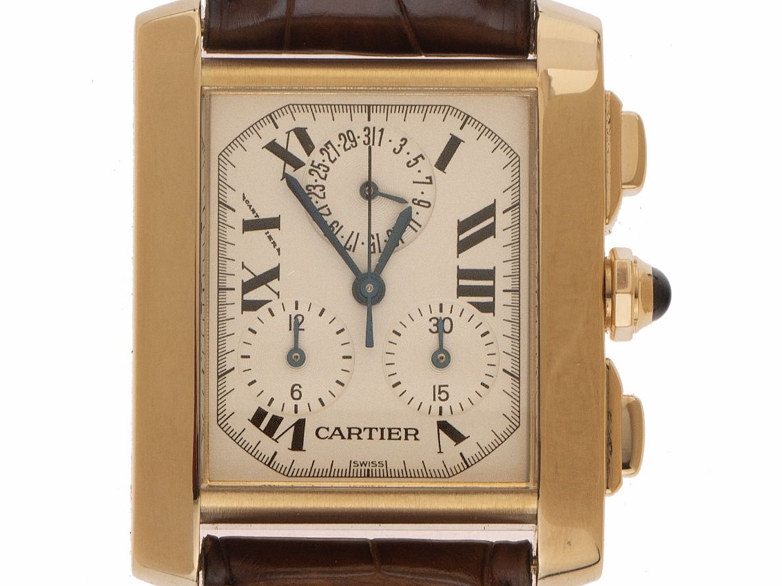 Cartier Tank Francaise Ref.1830 Bj.2005 Box&Beschreibung wie Neu Vintage 