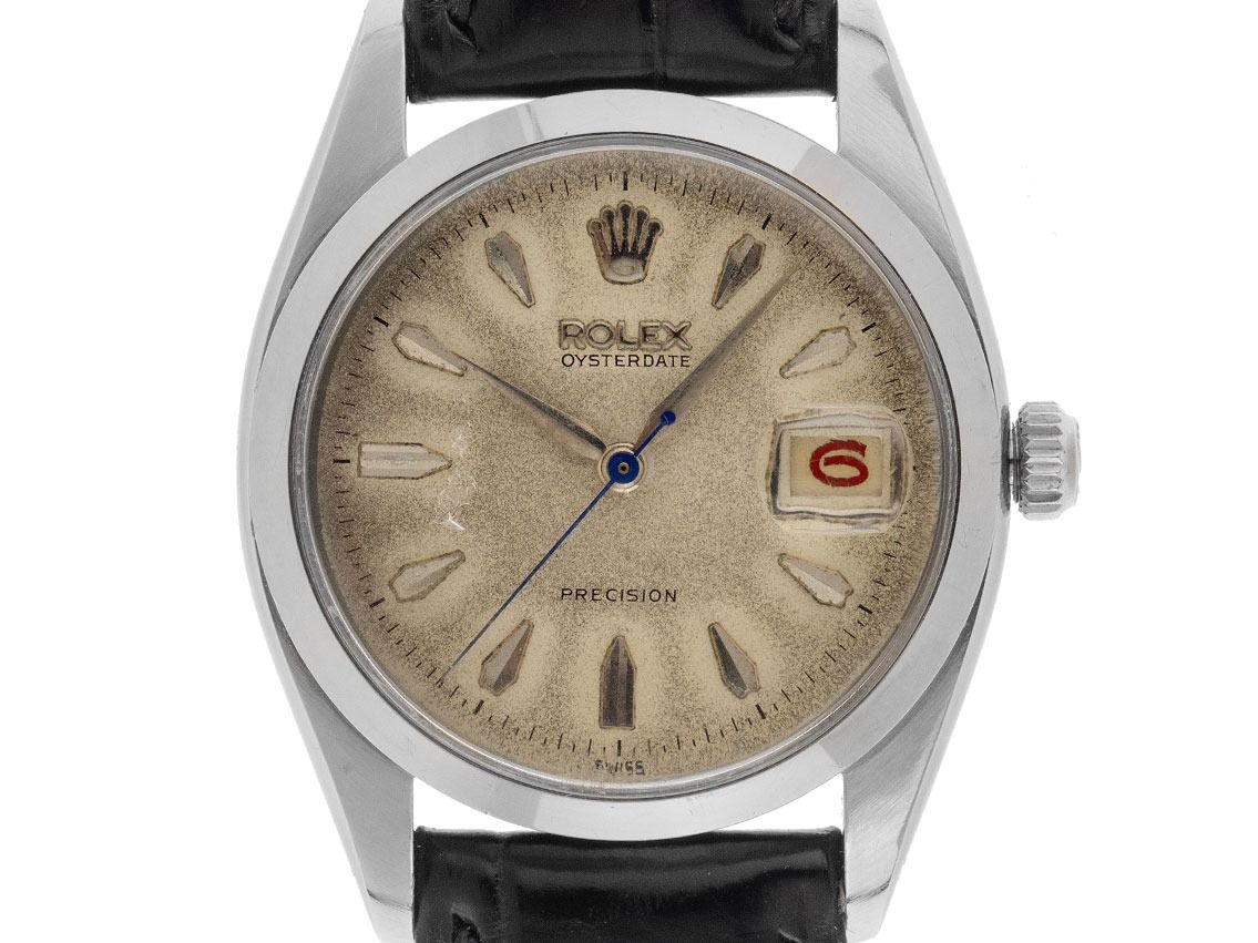 Rolex Oysterdate Precision Roulette Ref.6494 Bj.1957 original Box sehr gut Vintage