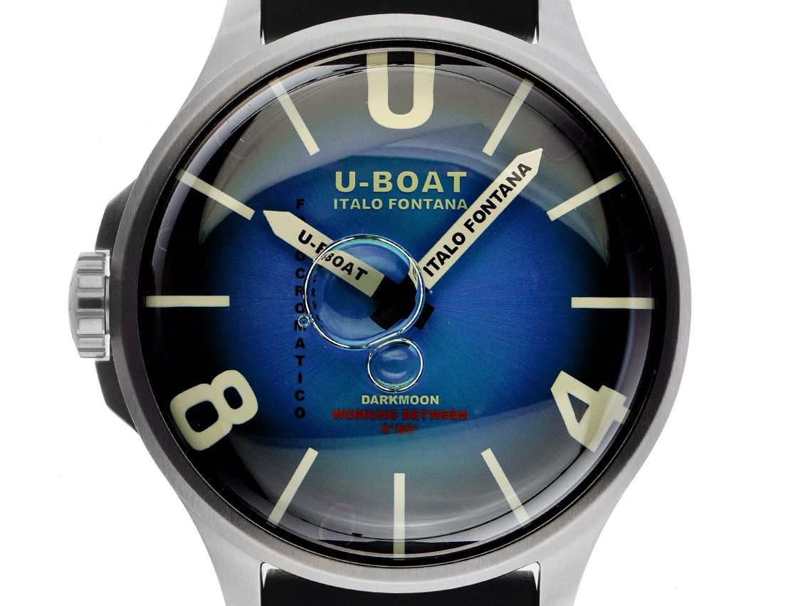 U-Boat Darkmoon Kama SS Blue Ref. 3340 Full Set Neu 